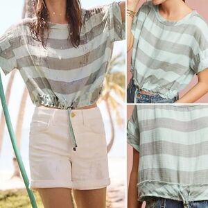 Anthro Akemi + Kin Breezy Drawstring Tee